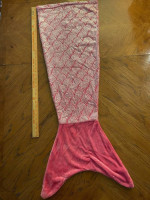 Mermaid Tail Blanket/Costume, Big Pink & White Pig Costume or Pajamas