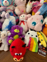 Lot of 38 Stuffed Animals including Several Build a Bears