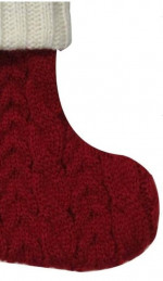 Knitted Mini Christmas Stocking with Letter "A"