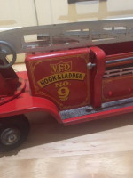 Vintage VFD Hook And Ladder Fire Truck Toy