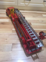Vintage VFD Hook And Ladder Fire Truck Toy