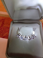 1 carat TDW 14K white gold ring