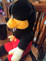 large stuffed Mickey Mouse