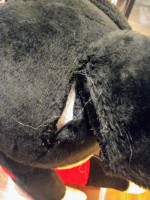 large stuffed Mickey Mouse