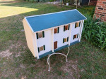 Large Vintage Wooden Handcrafted Dollhouse