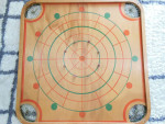 1960s Carrom Game Board #85 with Pieces