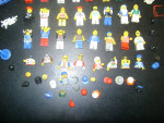 Lego's Mini Figure's Qty, 46 Plus Extra Torso, Hats, Helmets, and More