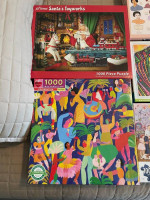 $6 Each or $40 for 7 Excellent Quality 1000 Piece Puzzles (Santa Sold)