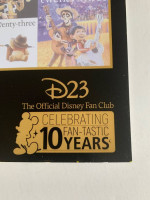 D23 charter member exclusive limited edition poster. Celebrating 10 yr
