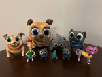 Puppy dog pals show plush and action figures lot 1