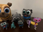 Puppy dog pals show plush and action figures lot 1