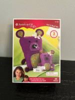 American girl sew and stuff kit brand new sealed makes 2 bears