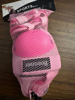 Bosoner Kids/Youth Knee Elbow Wrist Pads Pink Protective Gear Medium