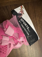 Bosoner Kids/Youth Knee Elbow Wrist Pads Pink Protective Gear Medium