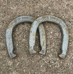 Top Ringer Pitching Horseshoes, 2-1/2lbs, Lot of 2, Vintage, USA Made