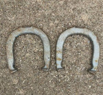 Top Ringer Pitching Horseshoes, 2-1/2lbs, Lot of 2, Vintage, USA Made