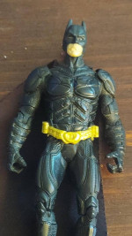 Vintage 5.5" Batman Action Figure  DC Comics Black Gold Belt with cape