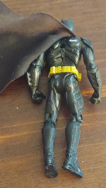 Vintage 5.5" Batman Action Figure  DC Comics Black Gold Belt with cape