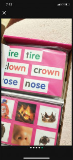 Rhyming words phonic Magnets