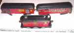 AMERICAN FLYER STANDARD GAUGE 4643 ELECTRIC LOCO 2 PASSENGER CAR WORKS