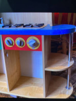 Kidkraf wooden kitchen for play, 43"x38"x12"