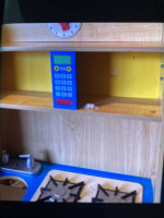 Kidkraf wooden kitchen for play, 43"x38"x12"