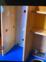 Kidkraf wooden kitchen for play, 43"x38"x12"
