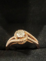 engagement rose gold ring