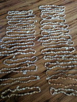 Seashell necklaces