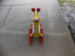 Cute "Rocking" Giraffe brightly painted. Some wear on rockers.