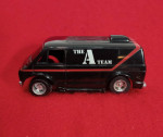 Tyco Ho Scale Slot Car, " THE A TEAM" Black & Red Van $45