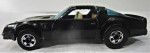 HOT WHEELS 1977 BLACK HOTBIRD, Tan Interior