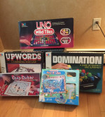 Four Board Games & 1giant USA floor puzzle Excellent condition