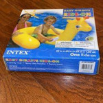 Brand new in box INTEX ride on baby giraffe pool floaty with handles
