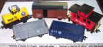 5 G Gauge Freight Cars Tank Gondola Box Car & Caboose Garden Railway