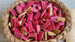 VINTAGE 1940's HALSAM WOOD AMERICAN BRICKS BUILDING BLOCKS. Pre-Lego.