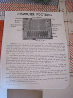 Vintage Computer Football Sports Game Electronic Data Corp 1972