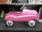 HOT PINK PEDAL CAR