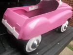 HOT PINK PEDAL CAR