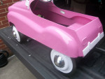 HOT PINK PEDAL CAR