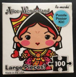 Wizard of Oz & Alice in Wonderland Re-marks 100 piece puzzles NEW