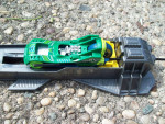 Hot wheels car & a few tracks
