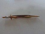 Lot of 7 Vintage Tie Clips. WWII 'V' for Victory, Sword, Rifle + 4 Mo