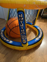 Big basketball hoop with a balloon ball, light,  great for pool