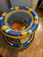 Big basketball hoop with a balloon ball, light,  great for pool