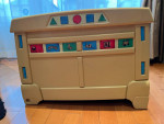 Large toys box with wheels