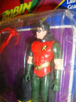 Robin with launching grappling hook