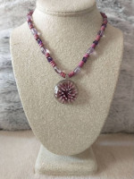 Amethyst gemstone necklace