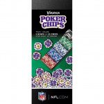 Masterpieces, Inc. Minnesota Vikings 100-Piece Poker Chips Set