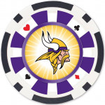 Masterpieces, Inc. Minnesota Vikings 100-Piece Poker Chips Set